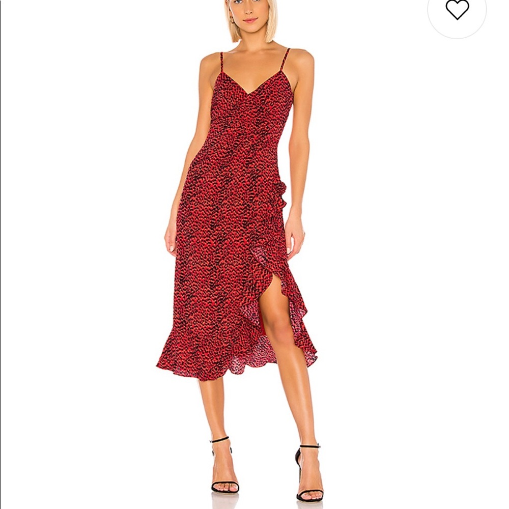 Leopard midi dress